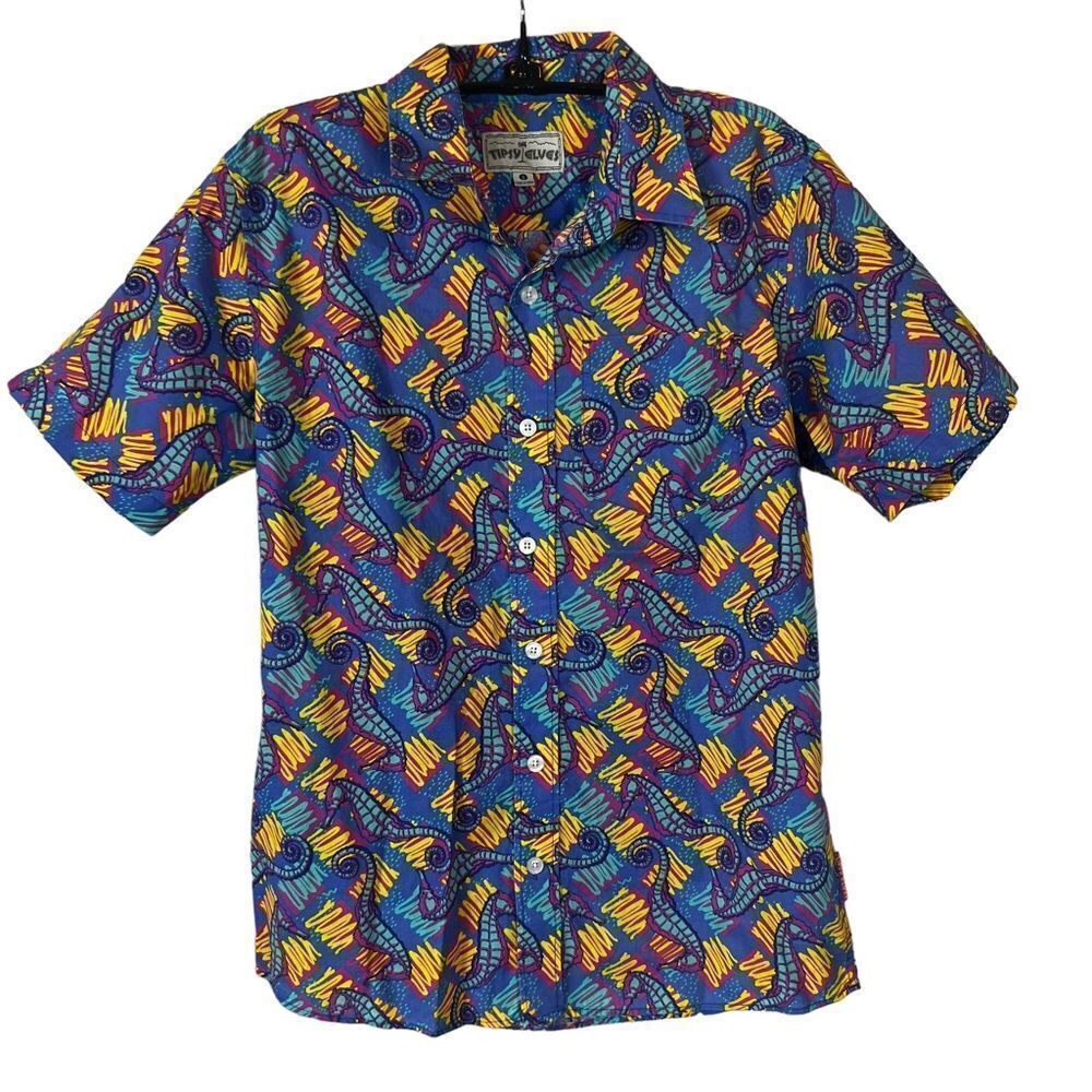 Tipsy Elves Seahorse Button Up Shirt